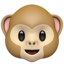 față de maimuță Emoji (Apple)