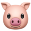 varkensgezicht Emoji (Apple)