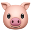 Schweinegesicht Emoji (Apple)