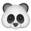 față de panda Emoji (Apple)