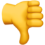 Thumbs Down Emoji (Apple)