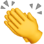 klappende handen Emoji (Apple)