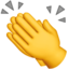 mãos aplaudindo Emoji (Apple)