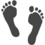 Footprints Emoji (Apple)