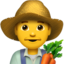 Man Farmer Emoji (Apple)
