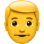 férfi Emoji (Apple)