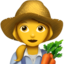 női gazda Emoji (Apple)