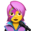 Woman Singer Emoji (Apple)