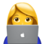 IT-Expertin Emoji (Apple)