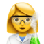 Woman Scientist Emoji (Apple)