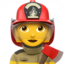 Woman Firefighter Emoji (Apple)