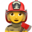 Feuerwehrfrau Emoji (Apple)