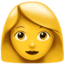 phụ nữ Emoji (Apple)