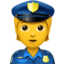 officier de police Emoji (Apple)