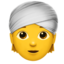 Person Wearing Turban Emoji (Apple)