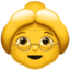 idős nő Emoji (Apple)