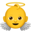 bebeluș îngeraș Emoji (Apple)