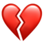 Broken Heart Emoji (Apple)