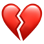 Broken Heart Emoji (Apple)