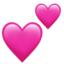 Two Hearts Emoji (Apple)