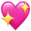 cuore che luccica Emoji (Apple)