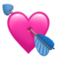 cuore con freccia Emoji (Apple)