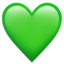 grønt hjerte Emoji (Apple)