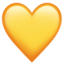 Yellow Heart Emoji (Apple)