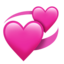 Revolving Hearts Emoji (Apple)