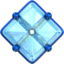 diamantform med en prick Emoji (Apple)