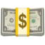 dolerio banknotas Emoji (Apple)