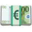 bancnotă euro Emoji (Apple)