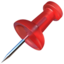 Pushpin Emoji (Apple)