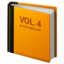 Orange Book Emoji (Apple)