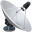 Satellitenschüssel Emoji (Apple)