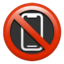 No Mobile Phones Emoji (Apple)