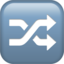 Shuffle Tracks Button Emoji (Apple)