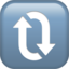 Clockwise Vertical Arrows Emoji (Apple)