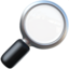 Magnifying Glass Tilted Right Emoji (Apple)