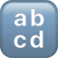 Input Latin Lowercase Emoji (Apple)