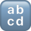 input latin lowercase Emoji (Apple)