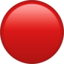 Red Circle Emoji (Apple)
