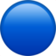 Blue Circle Emoji (Apple)