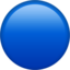 Blue Circle Emoji (Apple)