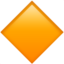 Large Orange Diamond Emoji (Apple)