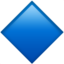 Large Blue Diamond Emoji (Apple)