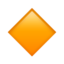 petit losange orange Emoji (Apple)