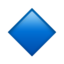 rombo blu piccolo Emoji (Apple)