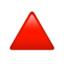 Red Triangle Pointed Up Emoji (Apple)