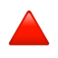 Red Triangle Pointed Up Emoji (Apple)